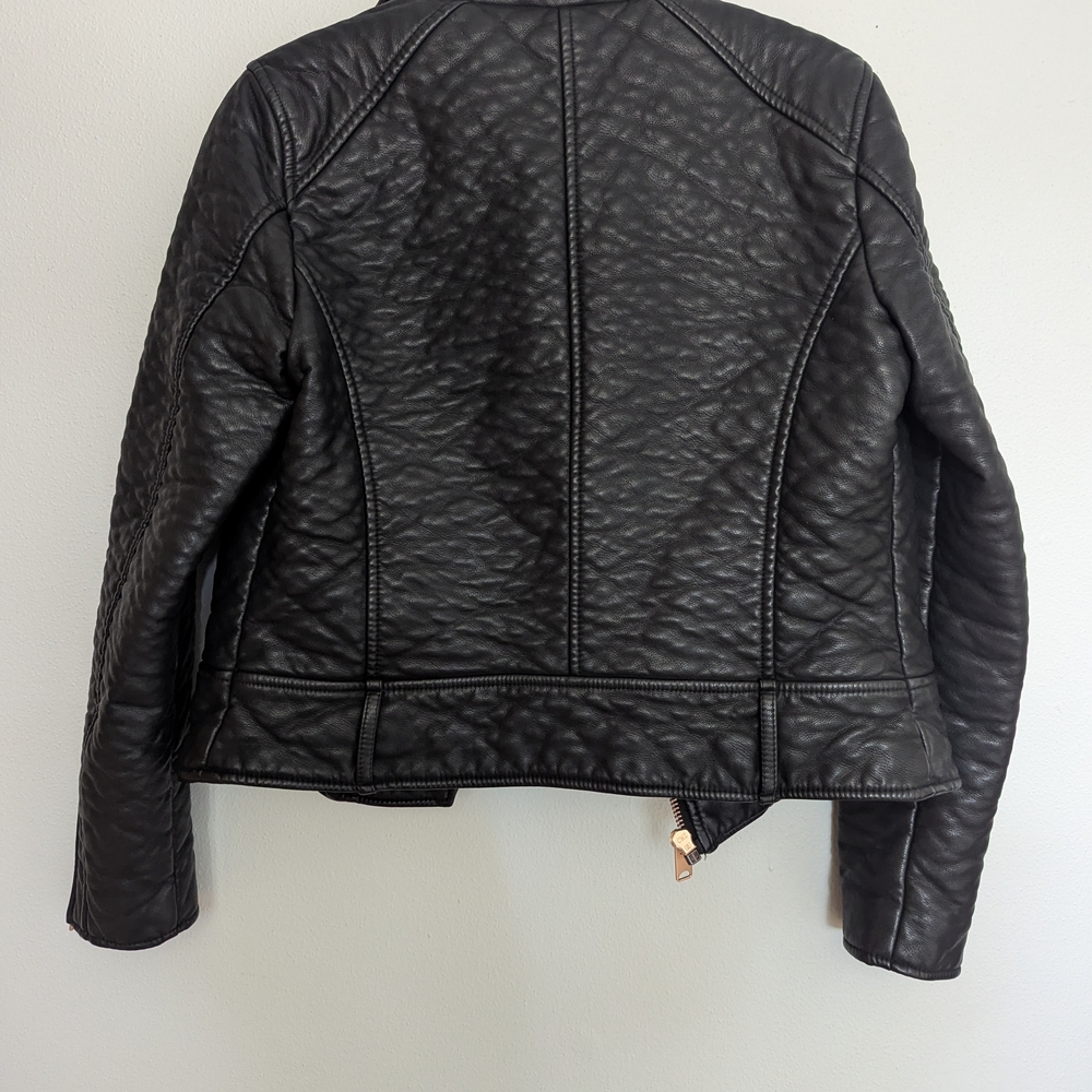 Marc New York Black Textured Leather Jacket - Picture 7 of 7